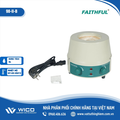 Bếp đun bình cầu có khuấy từ 5 lít Faithful 98-II-B 5000ml