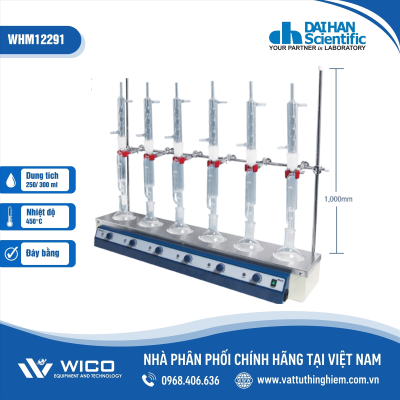 Bếp đun bình cầu đáy bằng 6 vị trí, 450°C, 250ml/300ml Daihan WHM12291