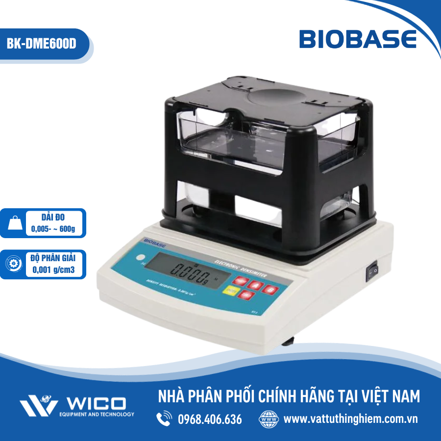 Cân Tỷ Trọng Chất Rắn & Chất Lỏng Biobase BK-DME600D