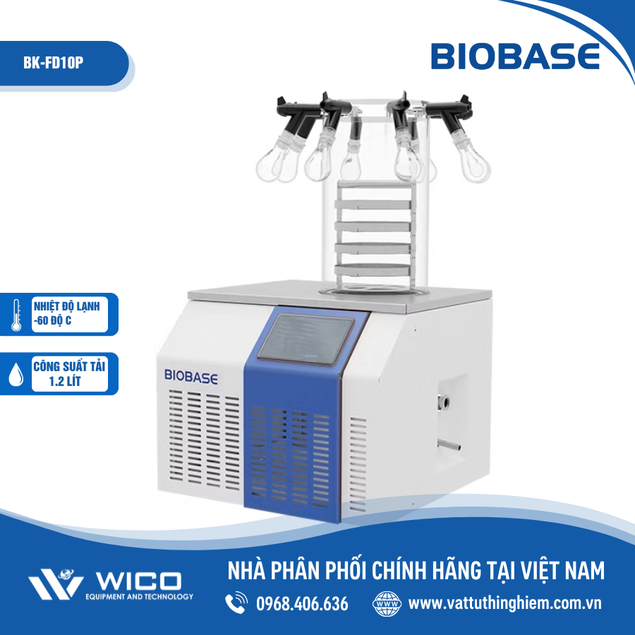 Máy Đông Khô Phòng Thí Nghiệm Để Bàn Biobase BK-FD10P