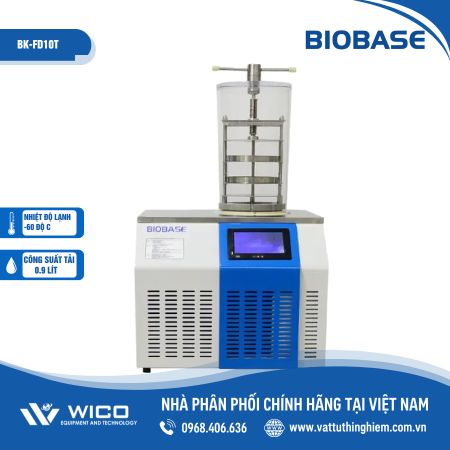 Máy Đông Khô Phòng Thí Nghiệm Để Bàn Biobase BK-FD10T | 3 Khay