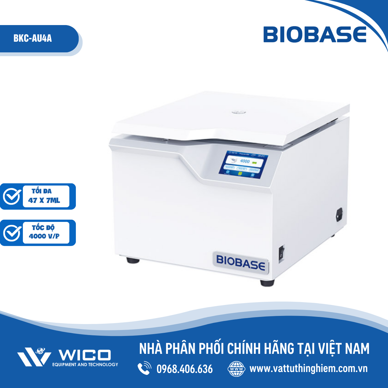 Máy Ly Tâm BKC-AU4A Biobase Trung Quốc
