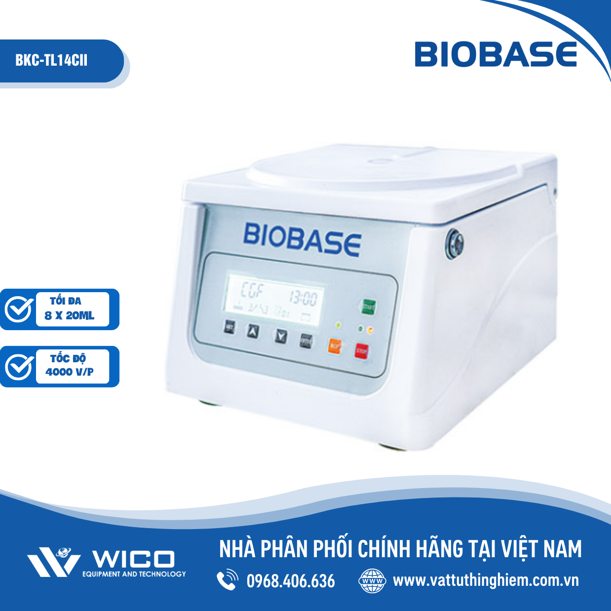 Máy Ly Tâm BKC-TL14CII Biobase - Trung Quốc