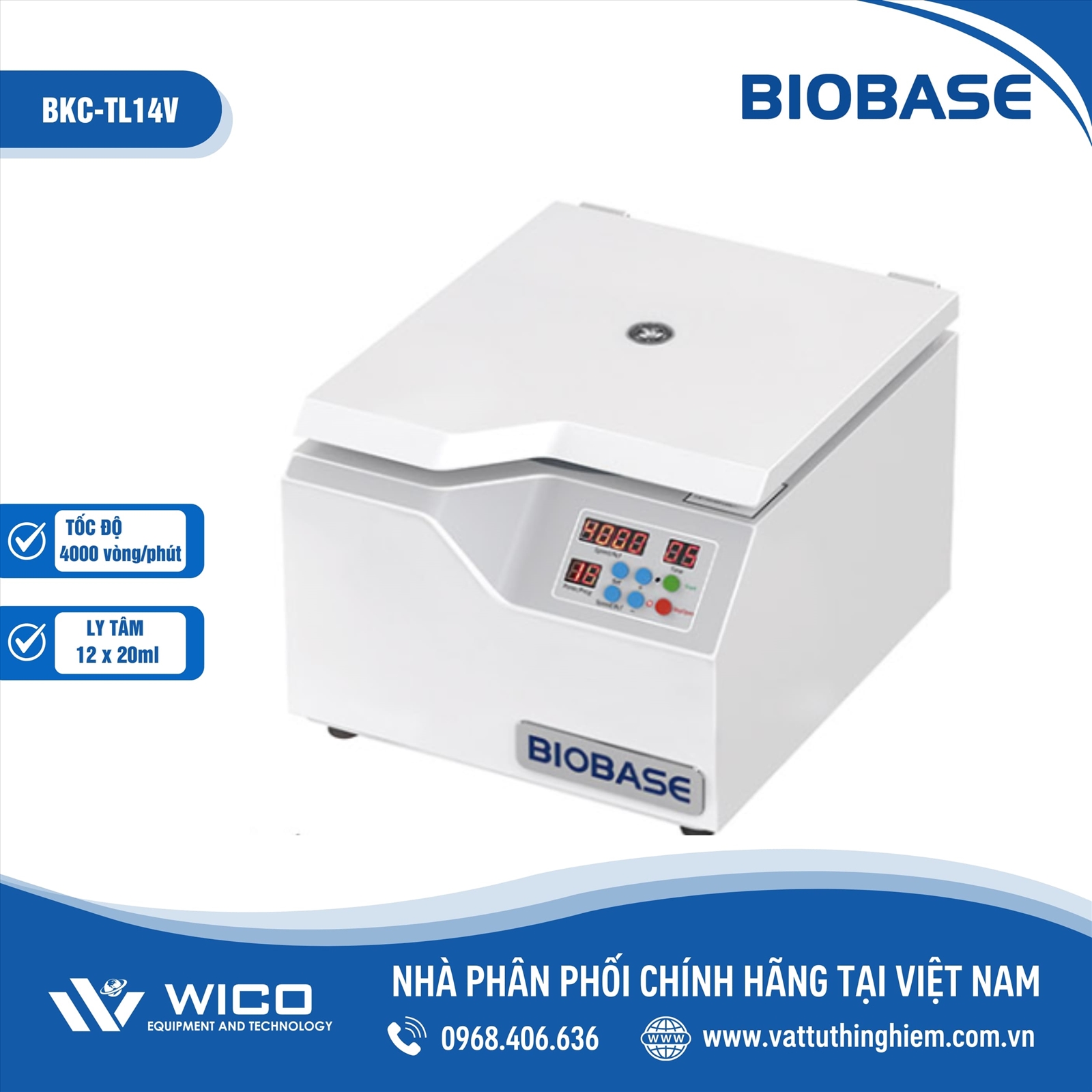 Máy Ly Tâm BKC-TL14V Biobase Trung Quốc