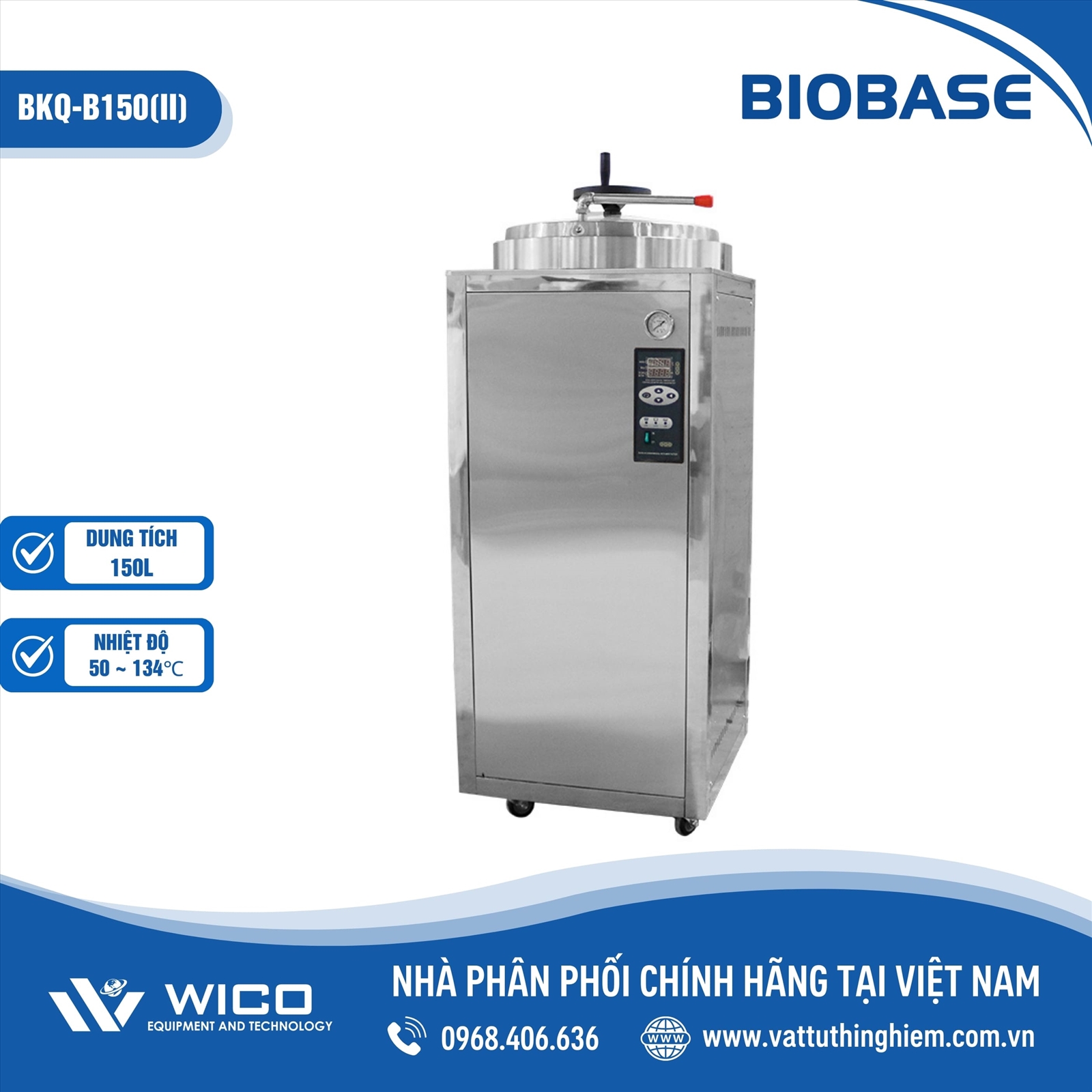 Nồi Hấp Tiệt Trùng Có Sấy Biobase BKQ-B150(II)