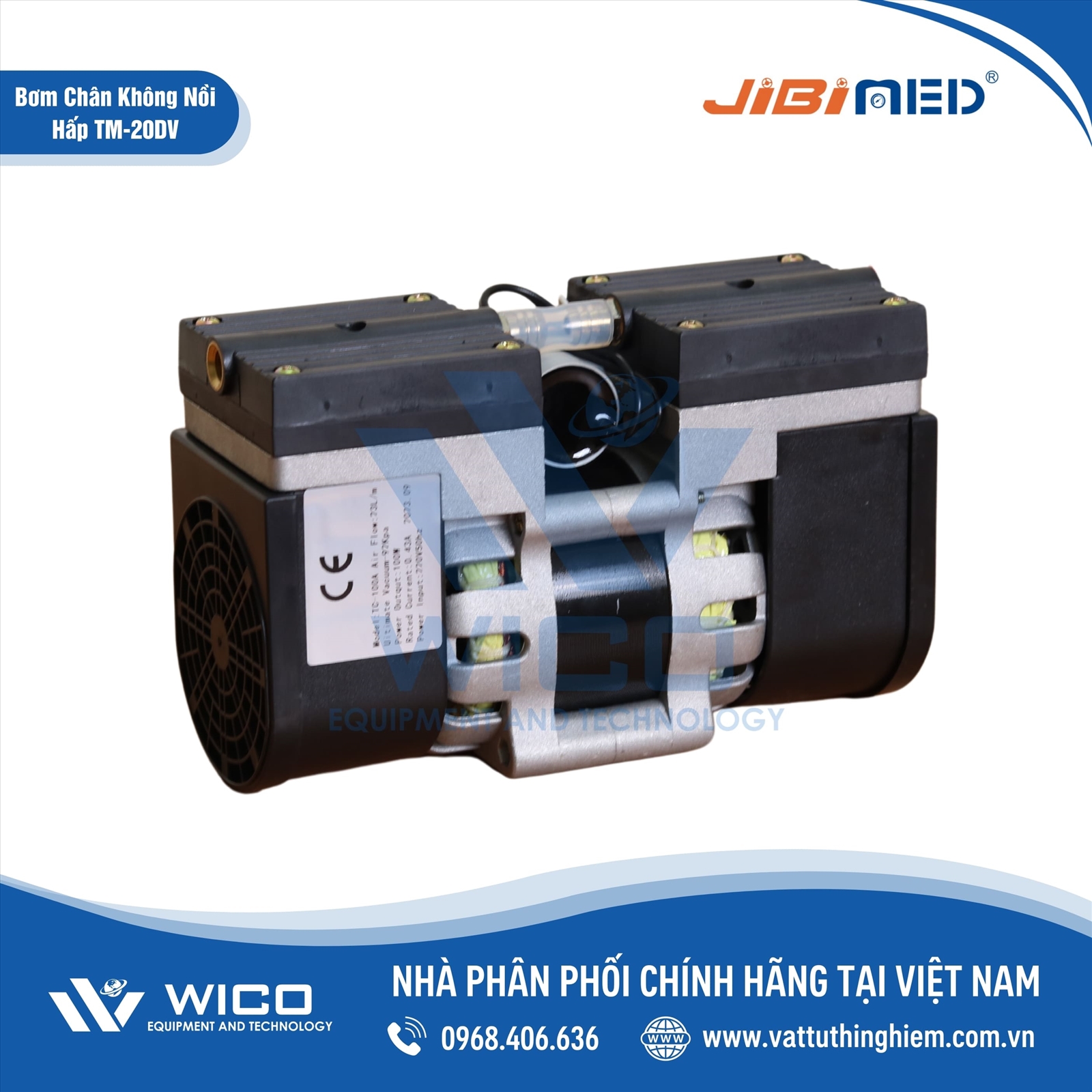 Bơm Chân Không Nồi Hấp Để Bàn Jibimed TM-20DV