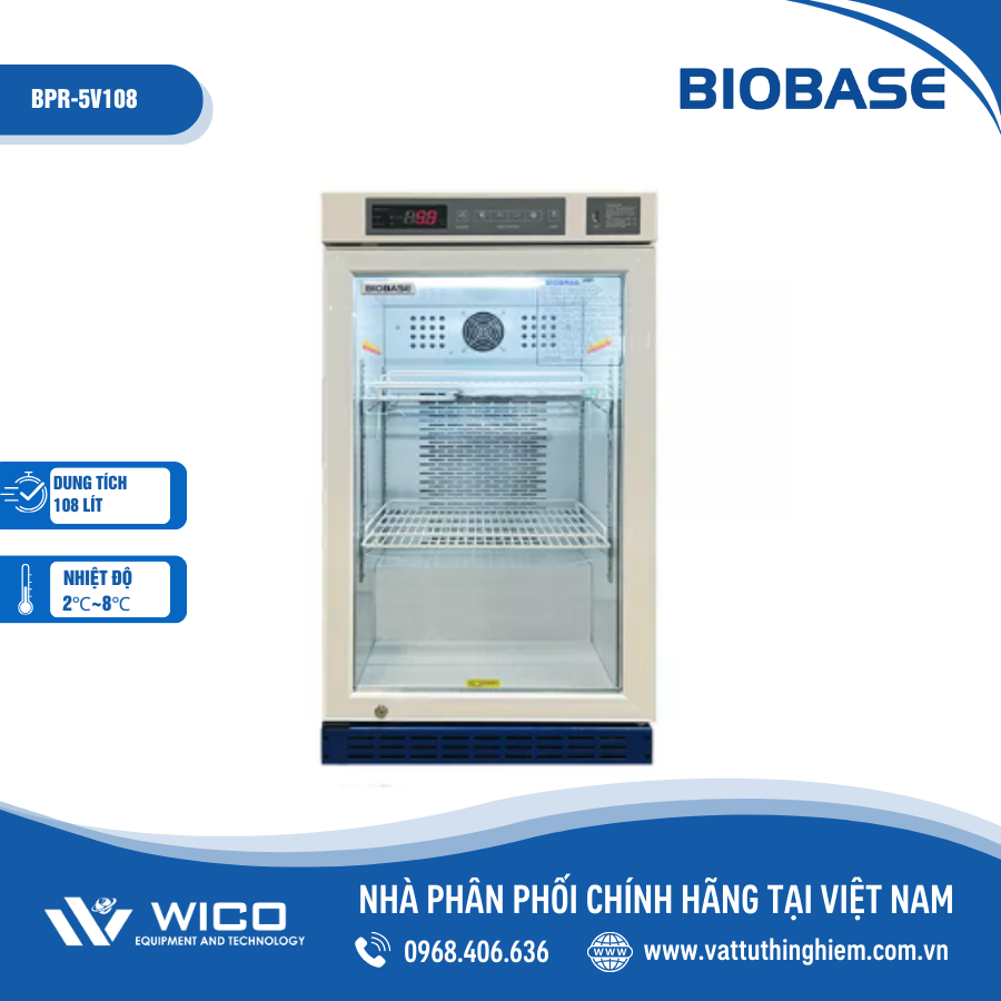 Tủ Bảo Quản Dược Phẩm - Vắc Xin Biobase BPR-5V108