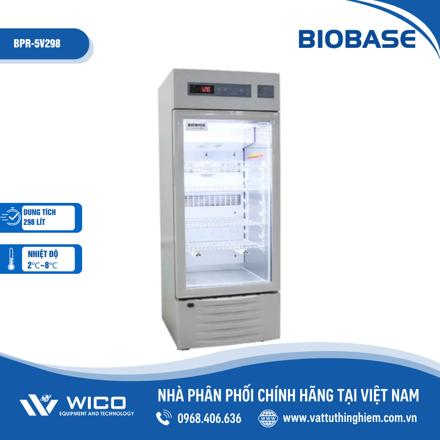 Tủ Bảo Quản Dược Phẩm - Vắc Xin Biobase BPR-5V298