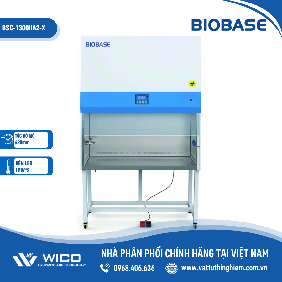 Tủ an toàn sinh học cấp II Biobase BSC-1300IIA2-X