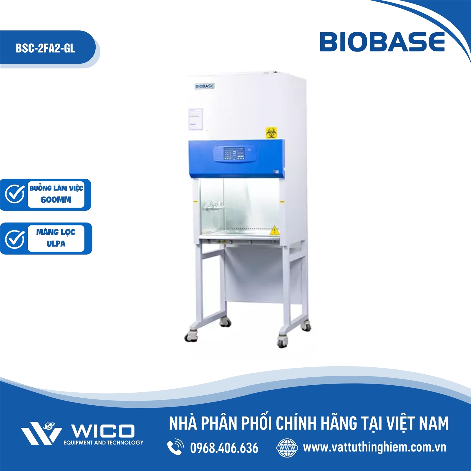 TỦ AN TOÀN SINH HỌC CẤP II BIOBASE BSC-2FA2-GL
