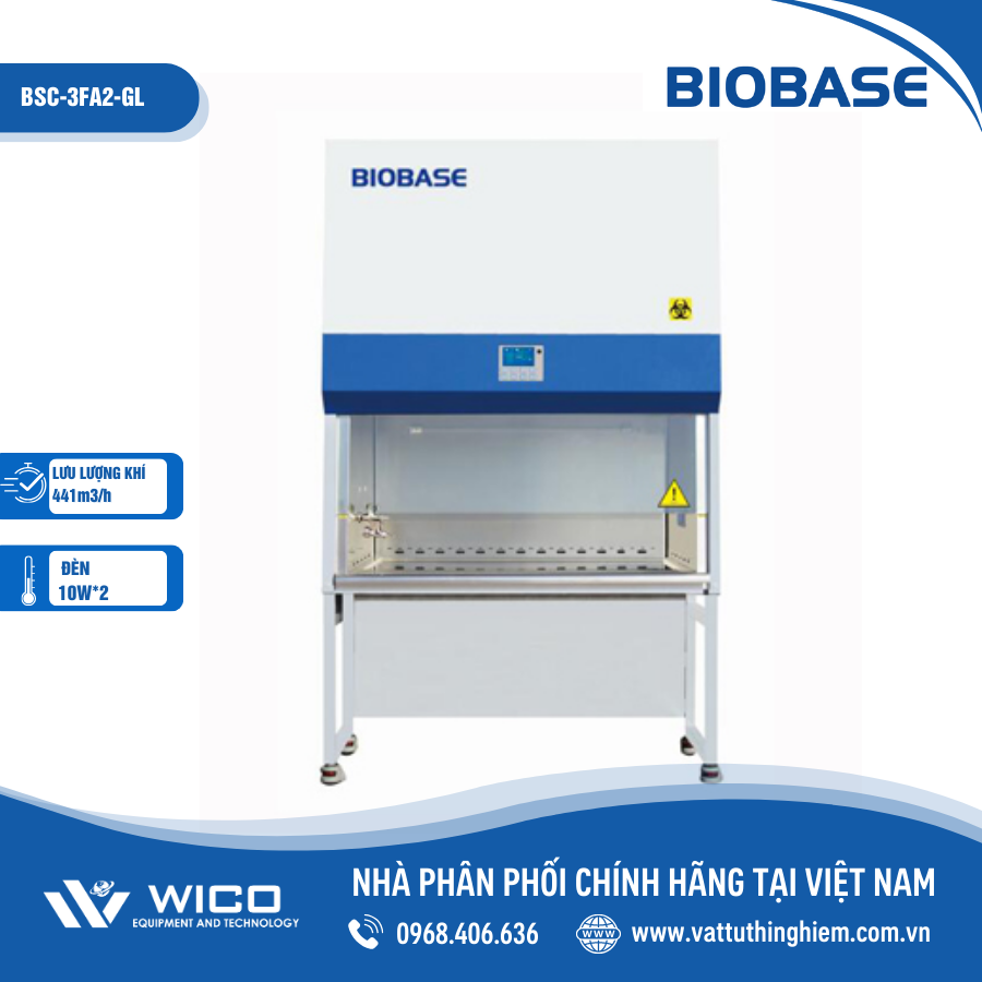 TỦ AN TOÀN SINH HỌC CẤP II BIOBASE BSC-3FA2-GL