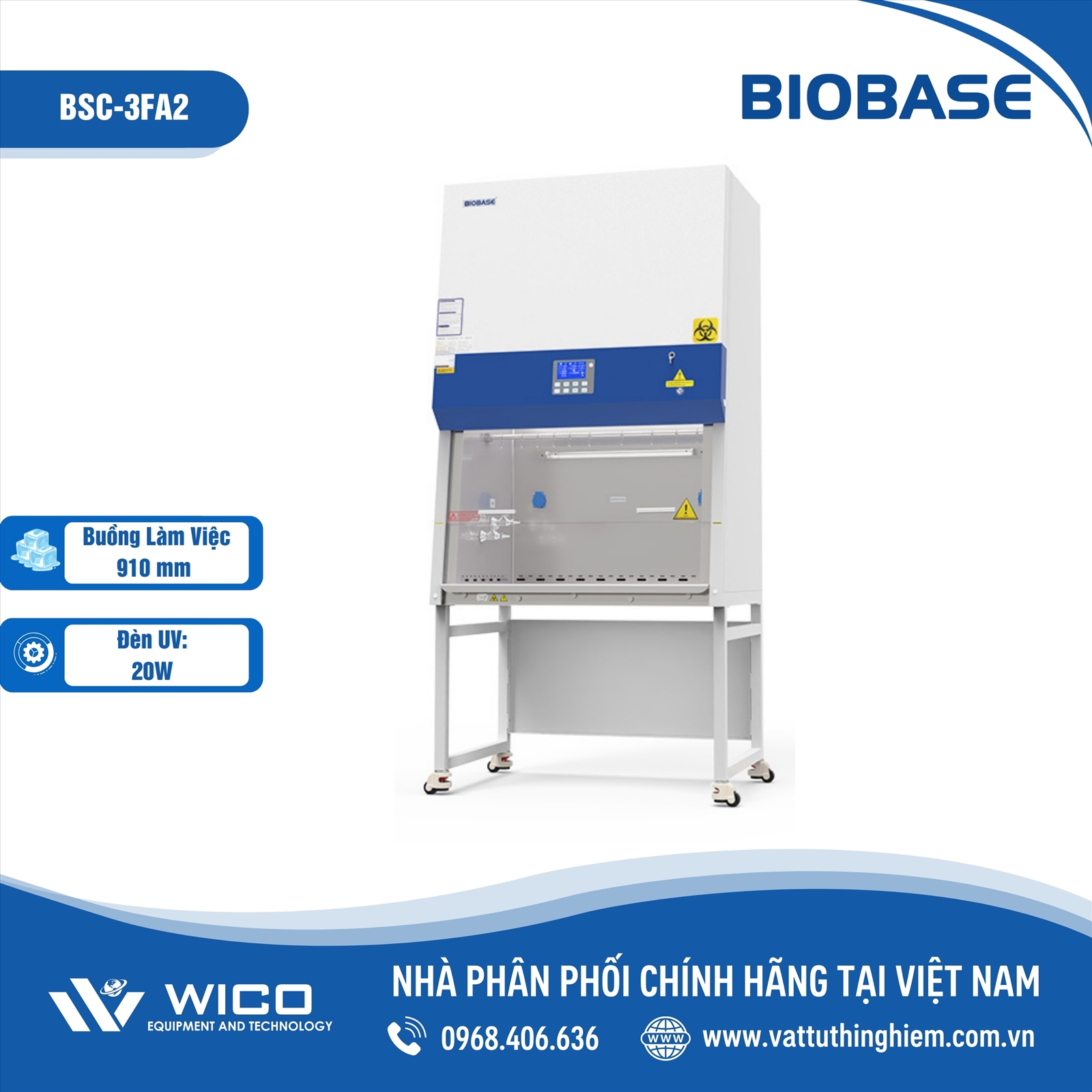 TỦ AN TOÀN SINH HỌC CẤP II BIOBASE BSC-3FA2