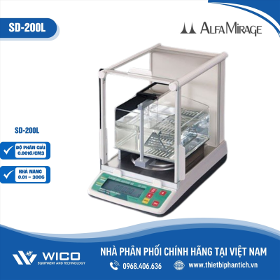 Cân tỷ trọng điện tử Alfa Mirage SD-200L