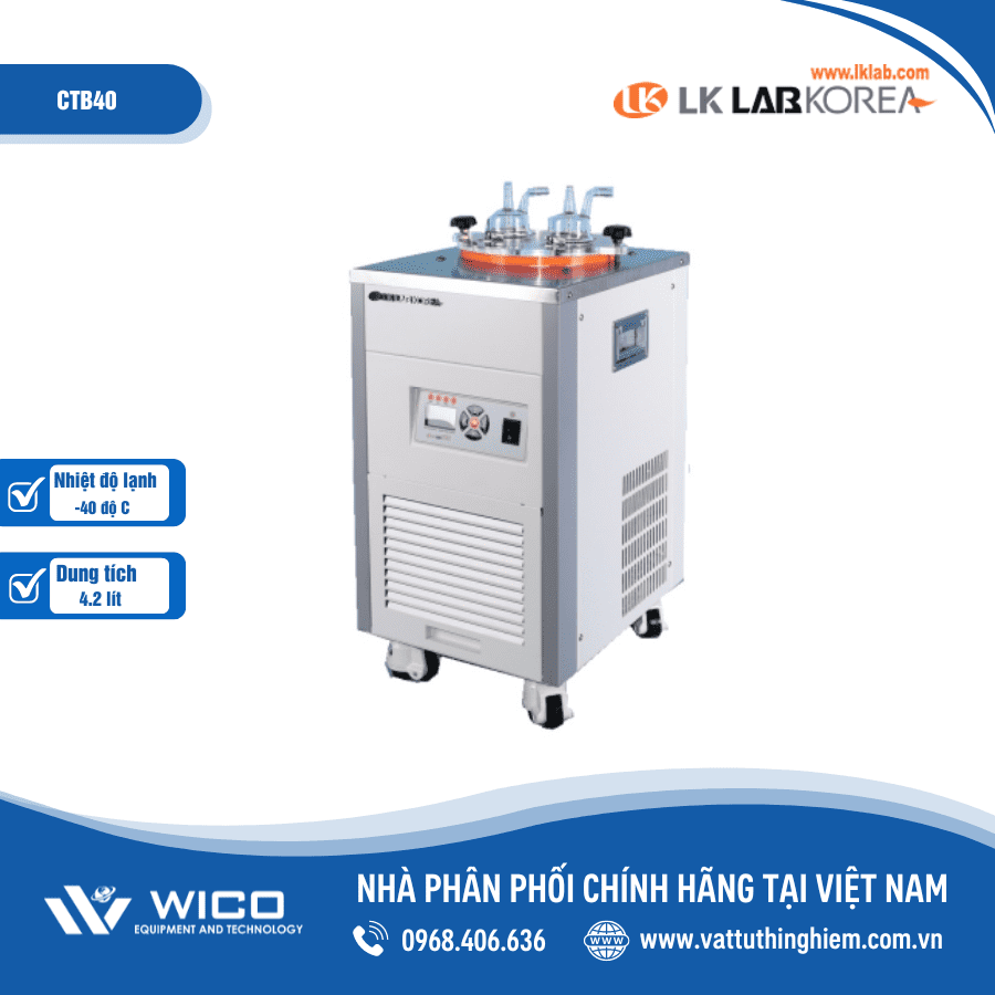 Bẫy lạnh 4.2 lít, làm lạnh đến -40oC LK Lab Korea CTB40