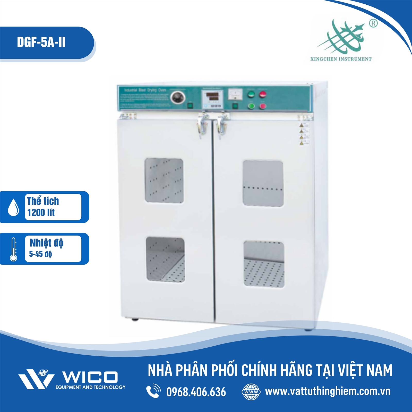 Tủ sấy công nghiệp 1000 lít Xingchen DGF-5A-II