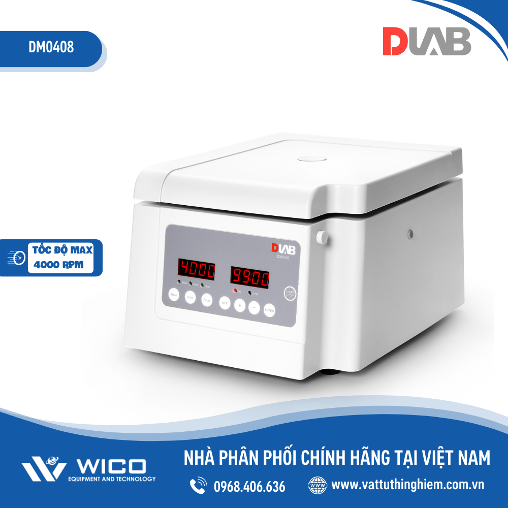 Máy ly tâm 4000 vòng/phút Dlab Mỹ DM0408