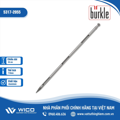 Dụng cụ lấy mẫu 3 ngăn chứa Buerkle - Đức, dài 55cm nhôm 5317-2055