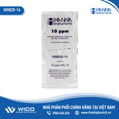 Dung Dịch Hiệu Chuẩn Nitrat 10ppm Hanna HI9829-14