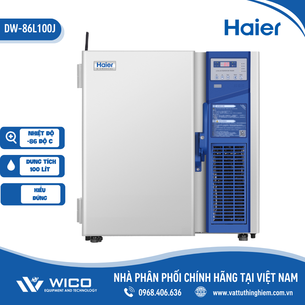 Tủ lạnh âm sâu Haier -86 độ C, 100 lít DW-86W100J
