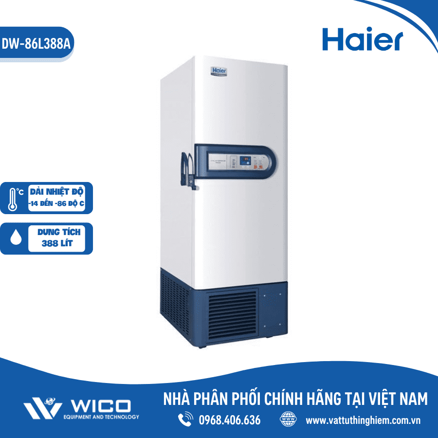 Tủ bảo quản âm sâu Haier âm 86 độ C DW-86L388A | 388 Lít