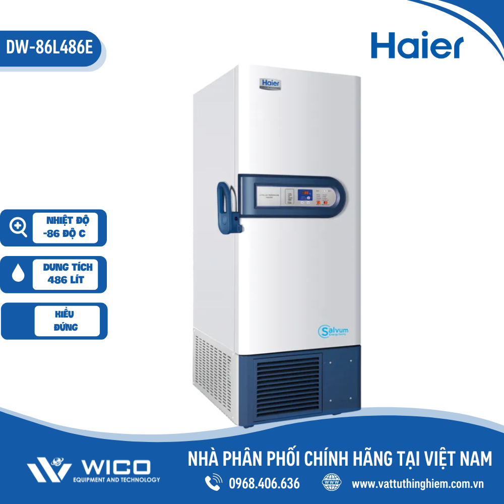 Tủ lạnh âm sâu Haier -86 độ C kiểu đứng DW-86L486E | 486 lít