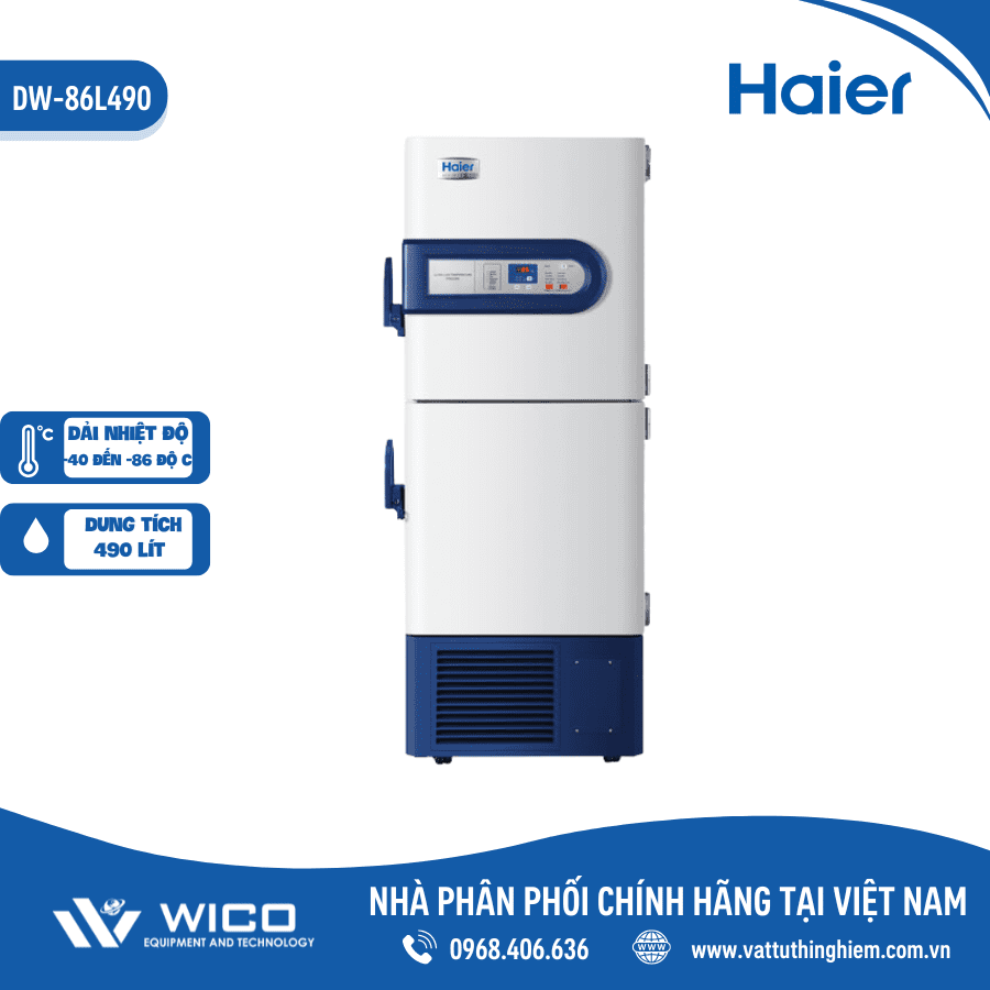 Tủ bảo quản âm sâu Haier âm 86 độ C DW-86L490 | 490 Lít