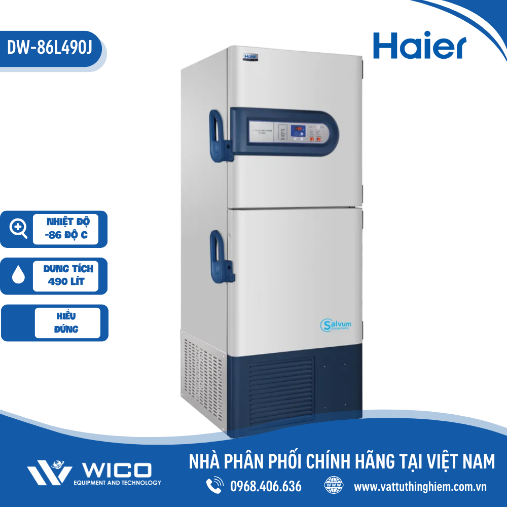 Tủ lạnh âm sâu Haier -86 độ C, 490 lít DW-86L490J