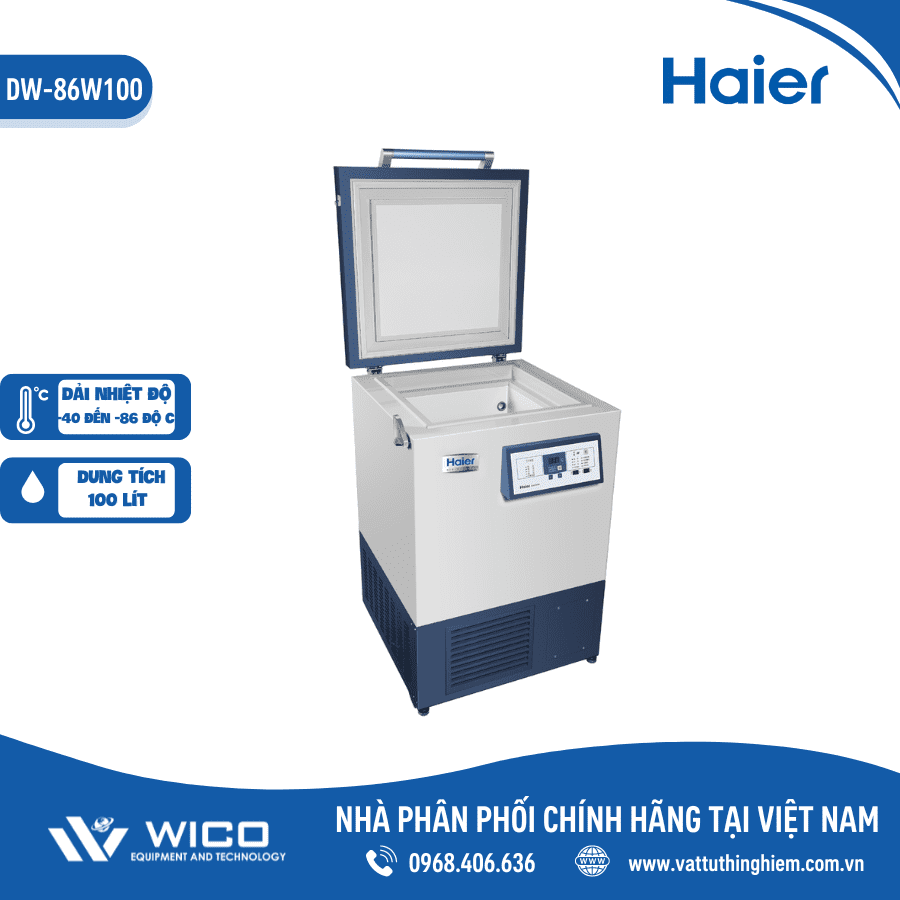 Tủ bảo quản âm sâu Haier âm 86 độ C DW-86W100 | 100 Lít