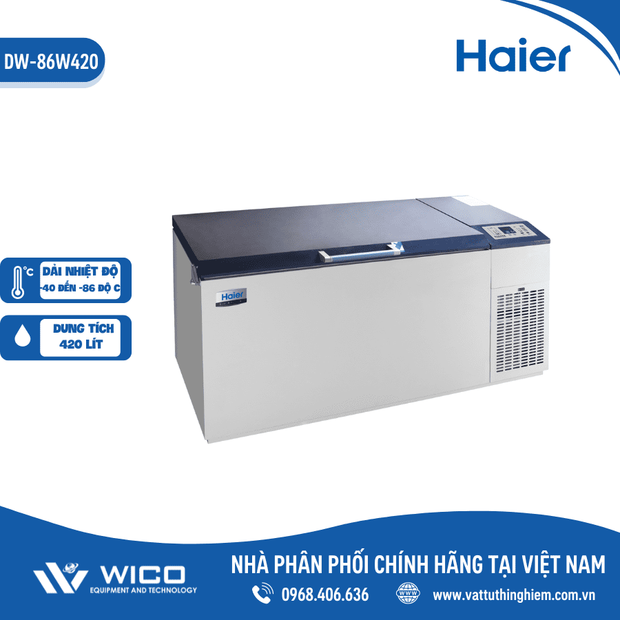 Tủ bảo quản âm sâu Haier âm 86 độ C DW-86W420 | 420 Lít