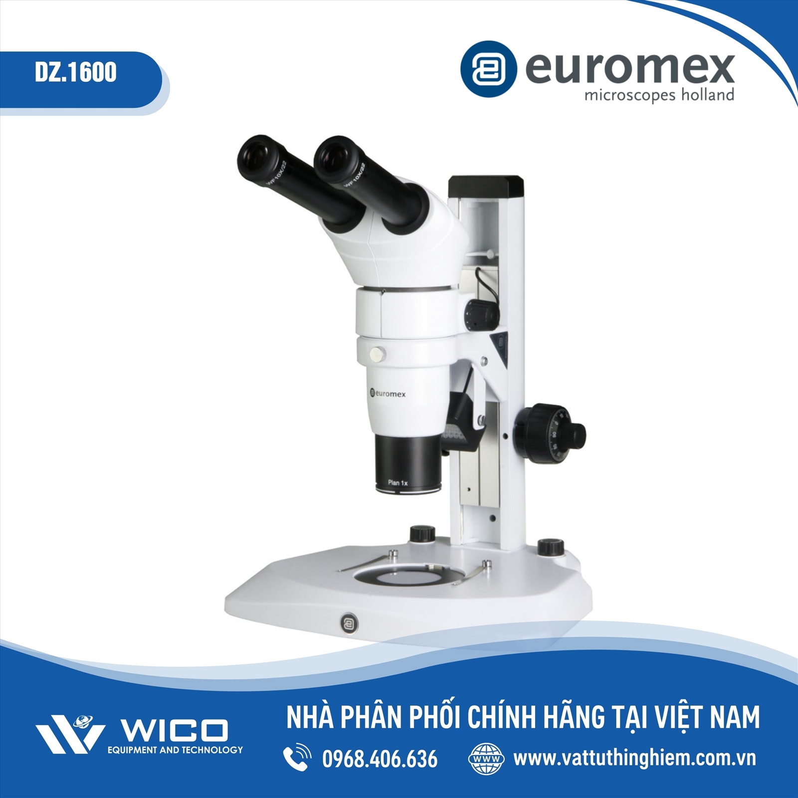 Kính hiển vi soi nổi Euromex DZ-1600 (8X đến 50X)