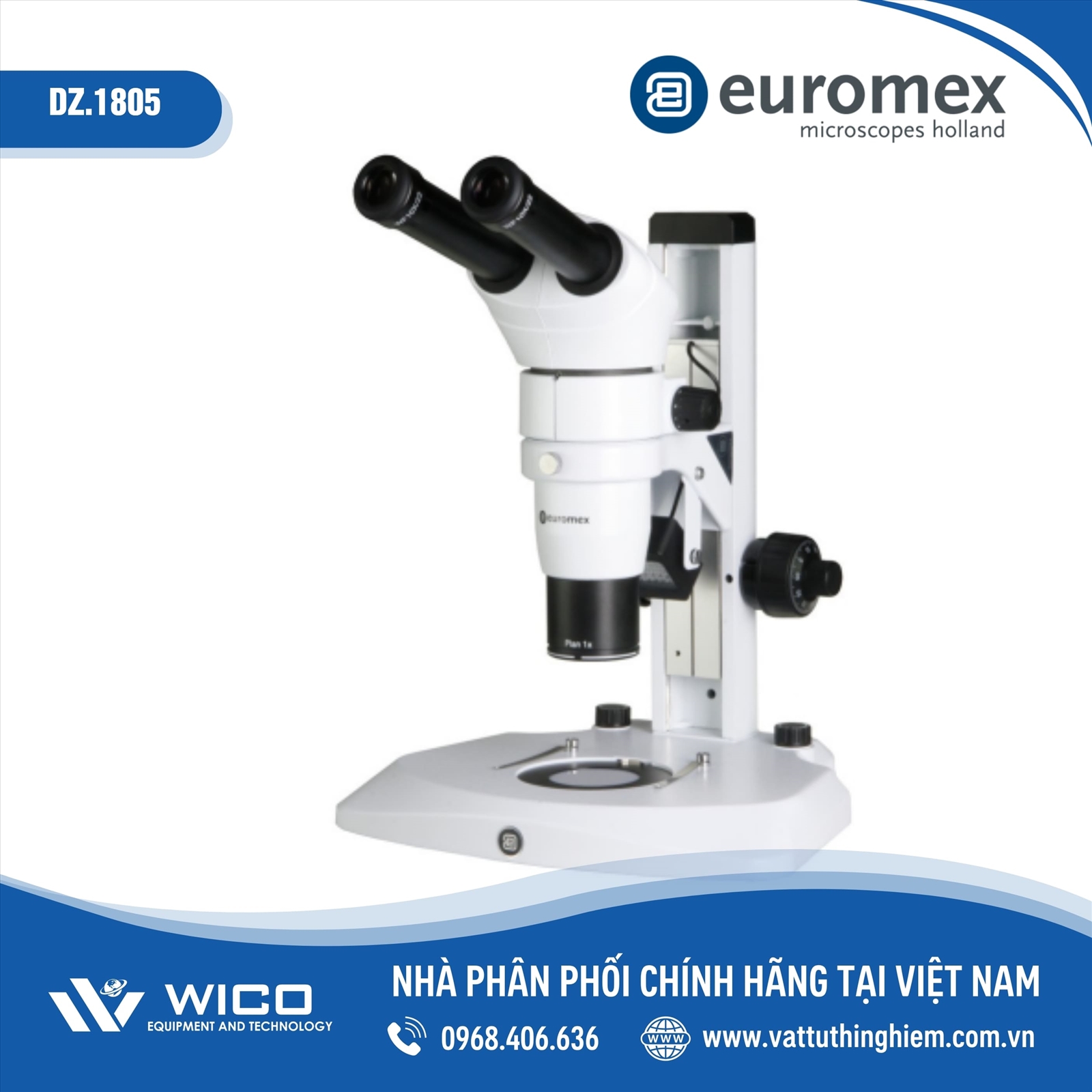 Kính hiển vi soi nổi Euromex DZ.1805 (8X tới 64X)