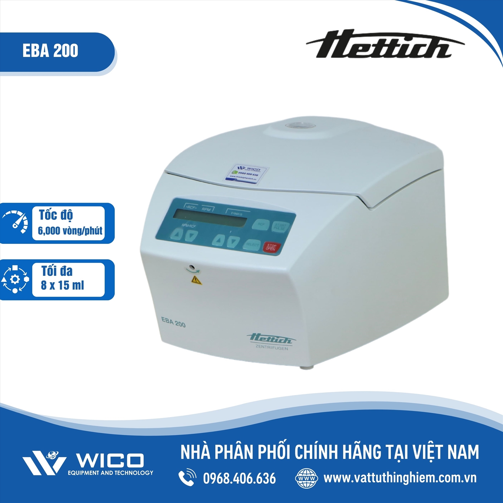 Máy ly tâm Hettich - Đức EBA 200