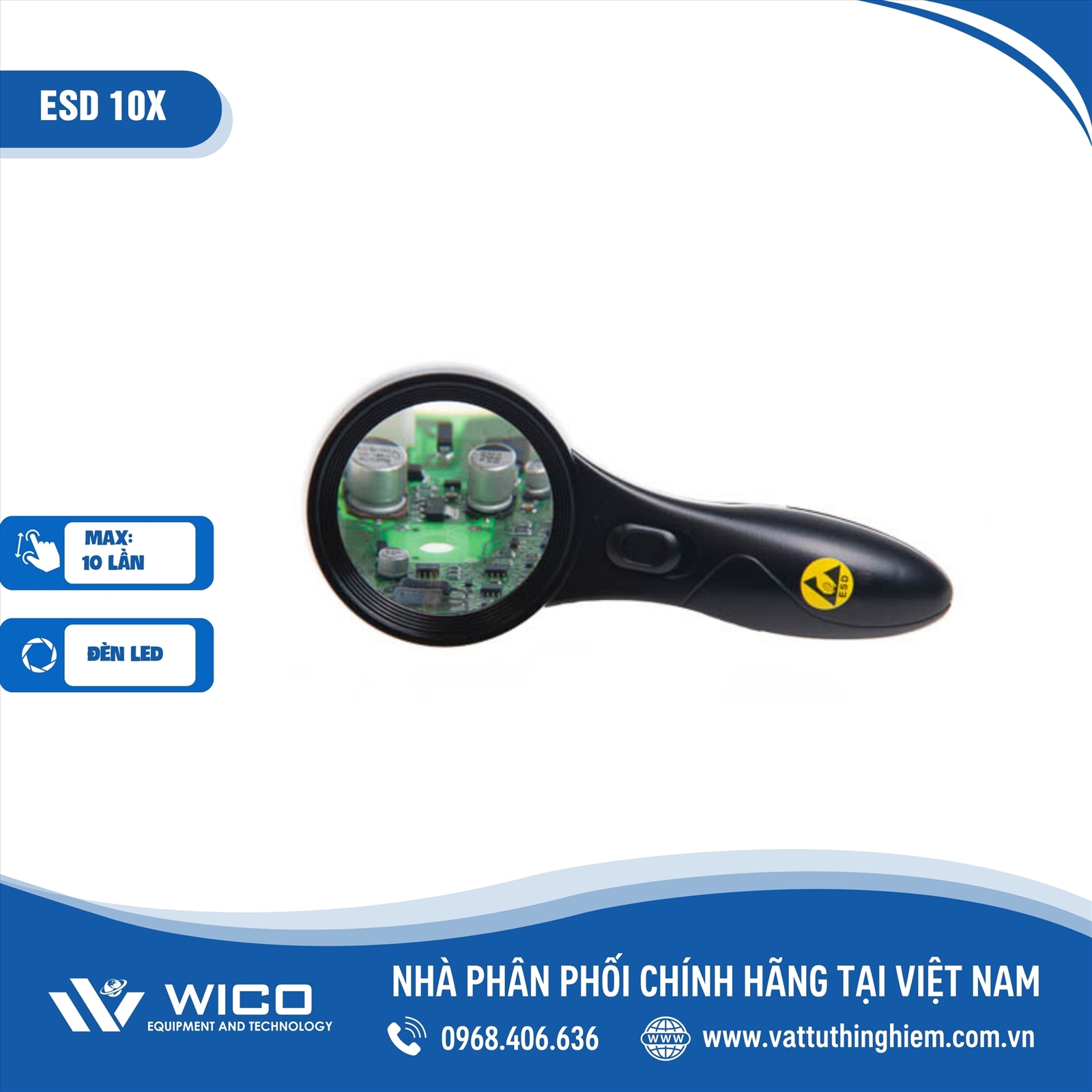 Kính lúp cầm tay chống tĩnh điện ESD