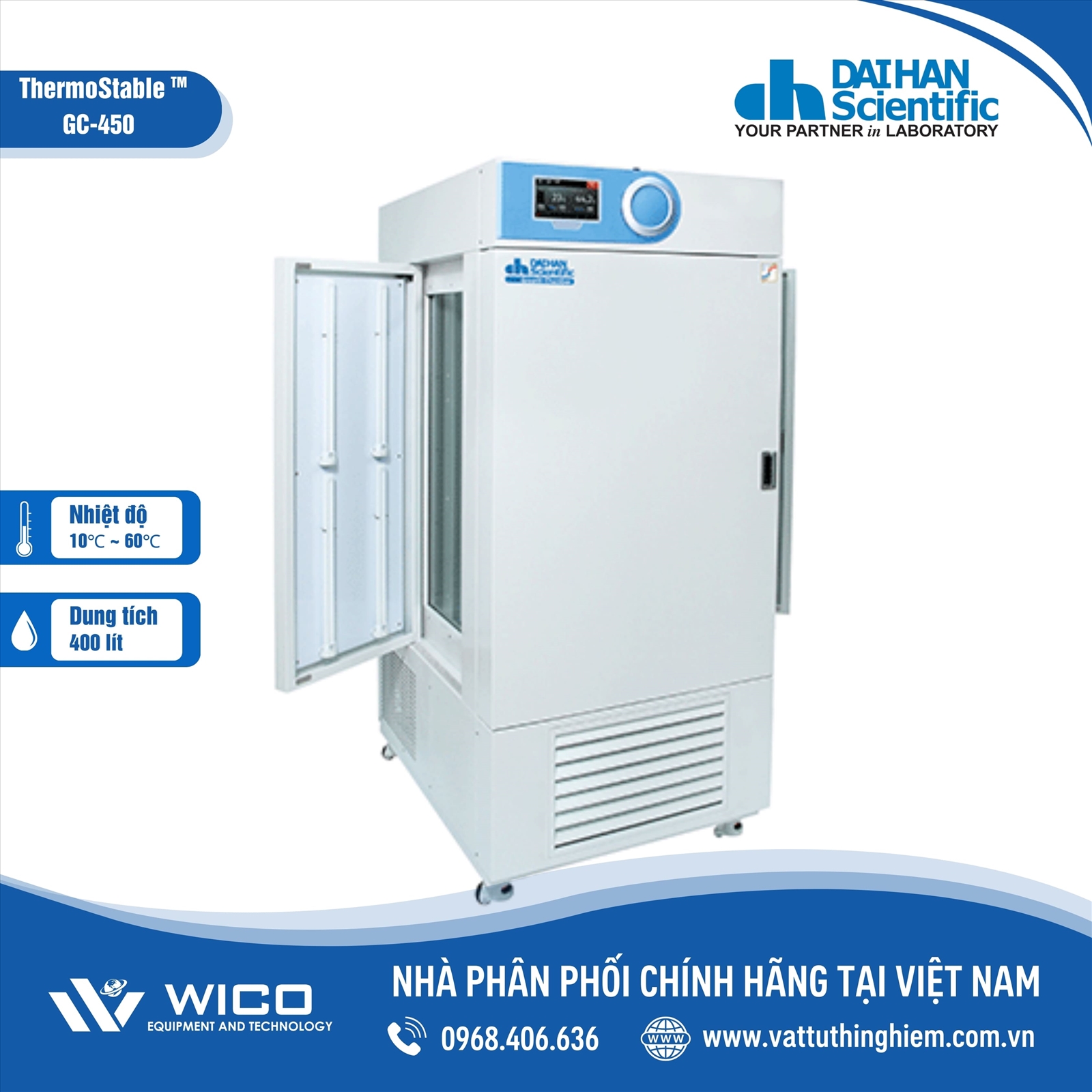 TỦ SINH TRƯỞNG DAIHAN 400 LÍT ThermoStable GC-450