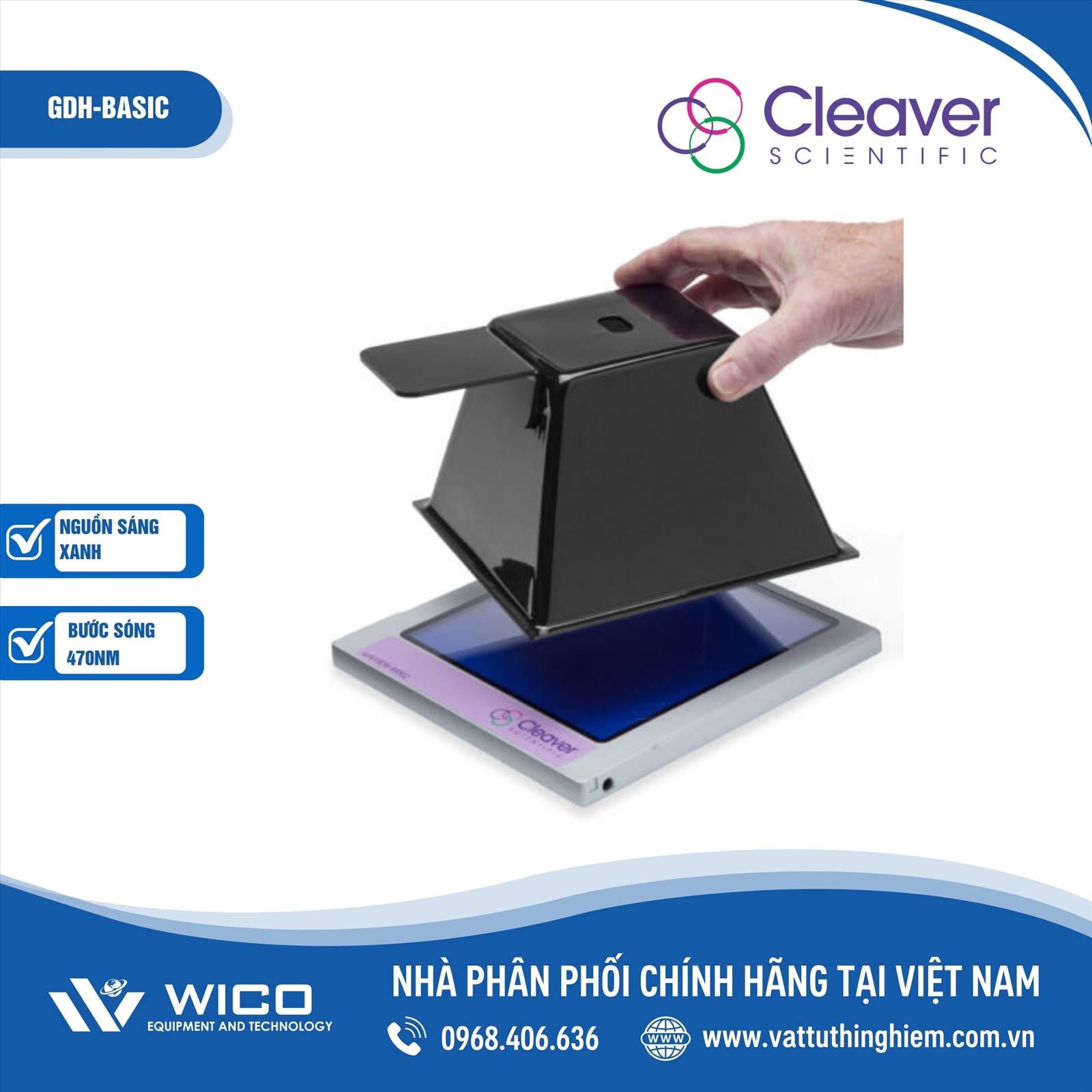 Hood chụp ảnh gel Cleaver Scientific GDH-BASIC