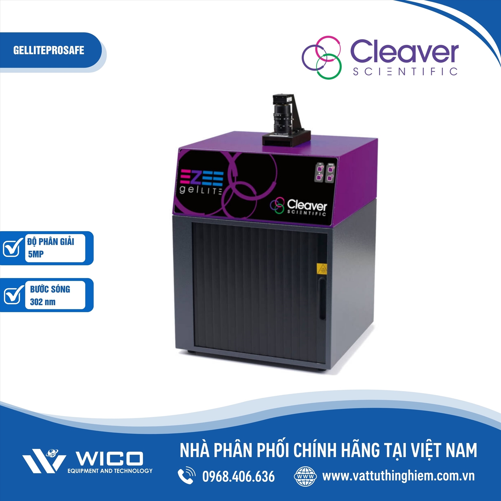Hệ thống chụp ảnh gel Cleaver Scientific GELLITEPROSAFE