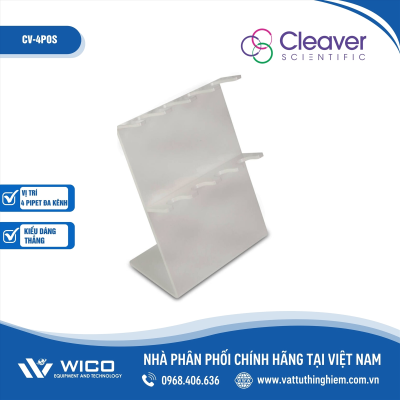 Giá đỡ Pipet đơn kênh 4 vị trí Cleaver Scientific CV-4POS