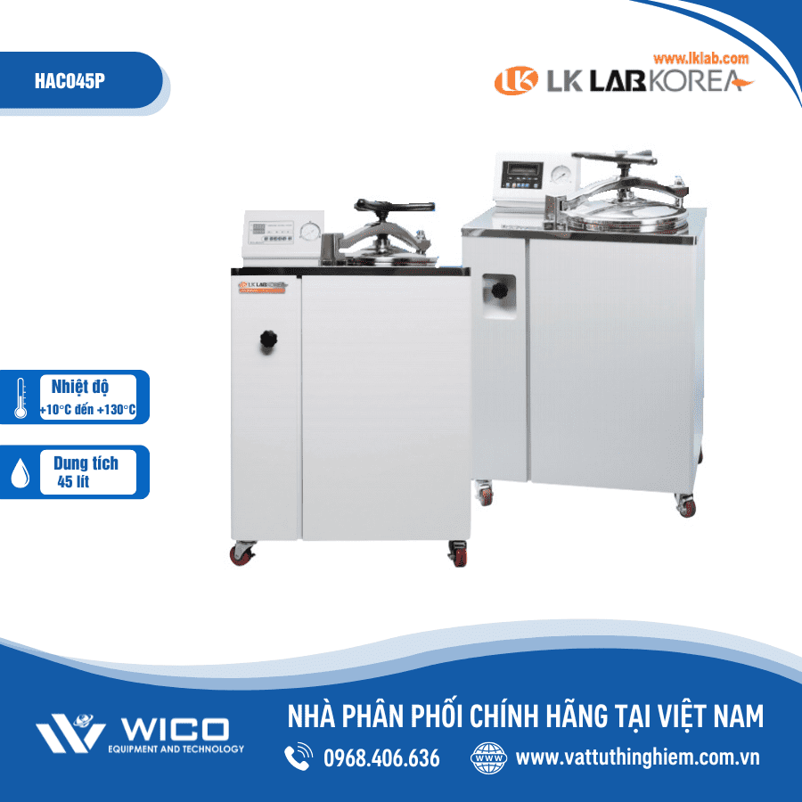 Nồi hấp tiệt trùng 45 lít LK Lab Korea HAC045P