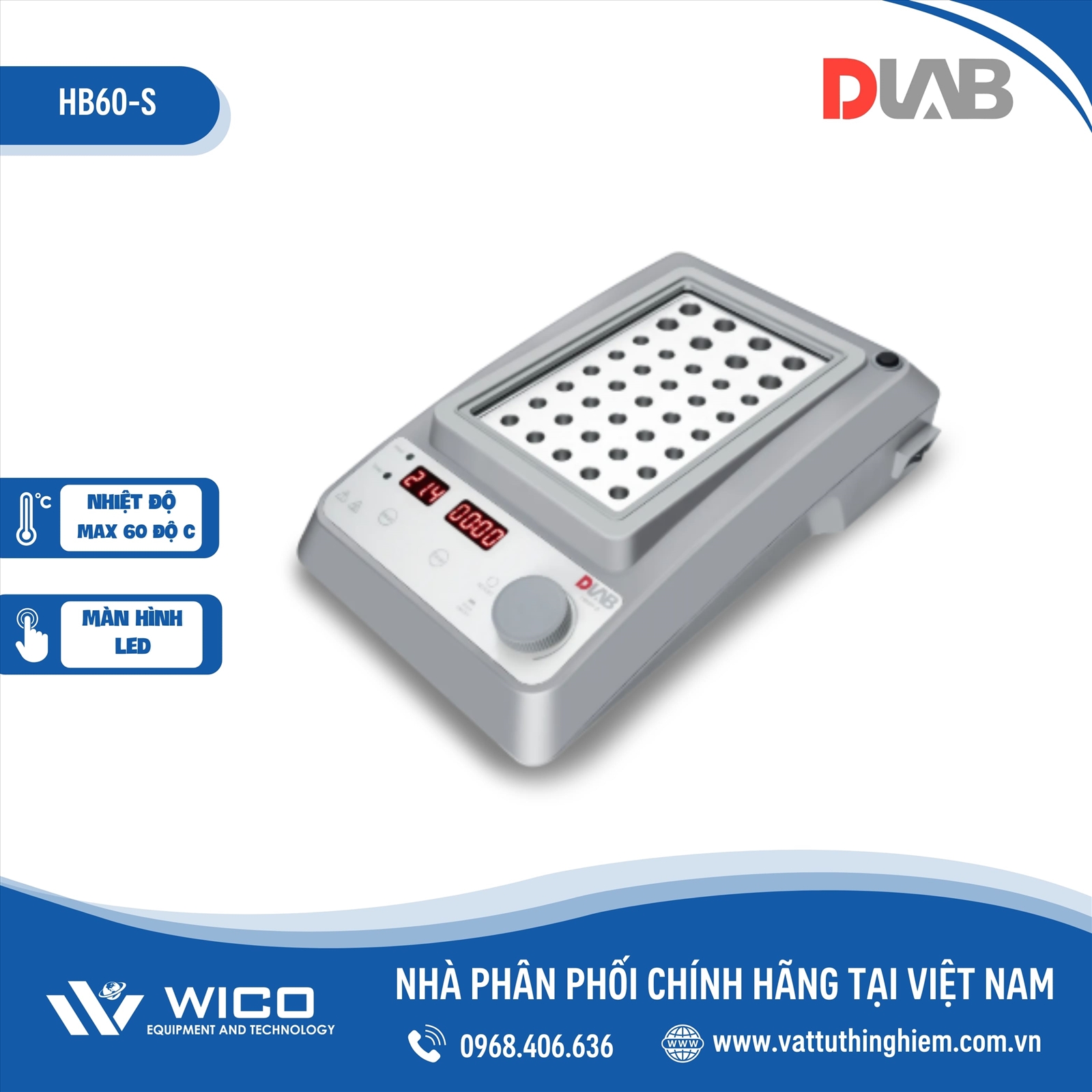 Máy ủ nhiệt khô Dlab HB60-S
