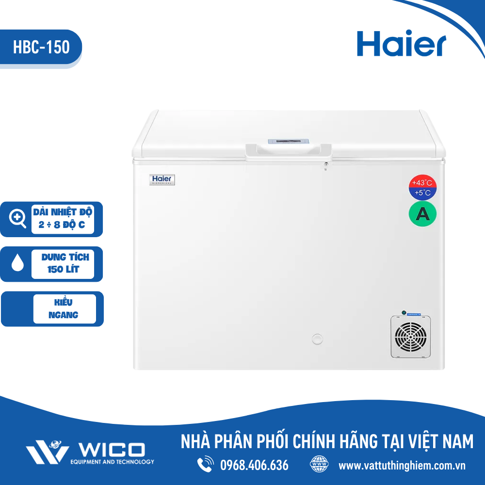 Tủ bảo quản vacxin, thuốc, sinh phẩm Haier HBC-150 | 150 lít