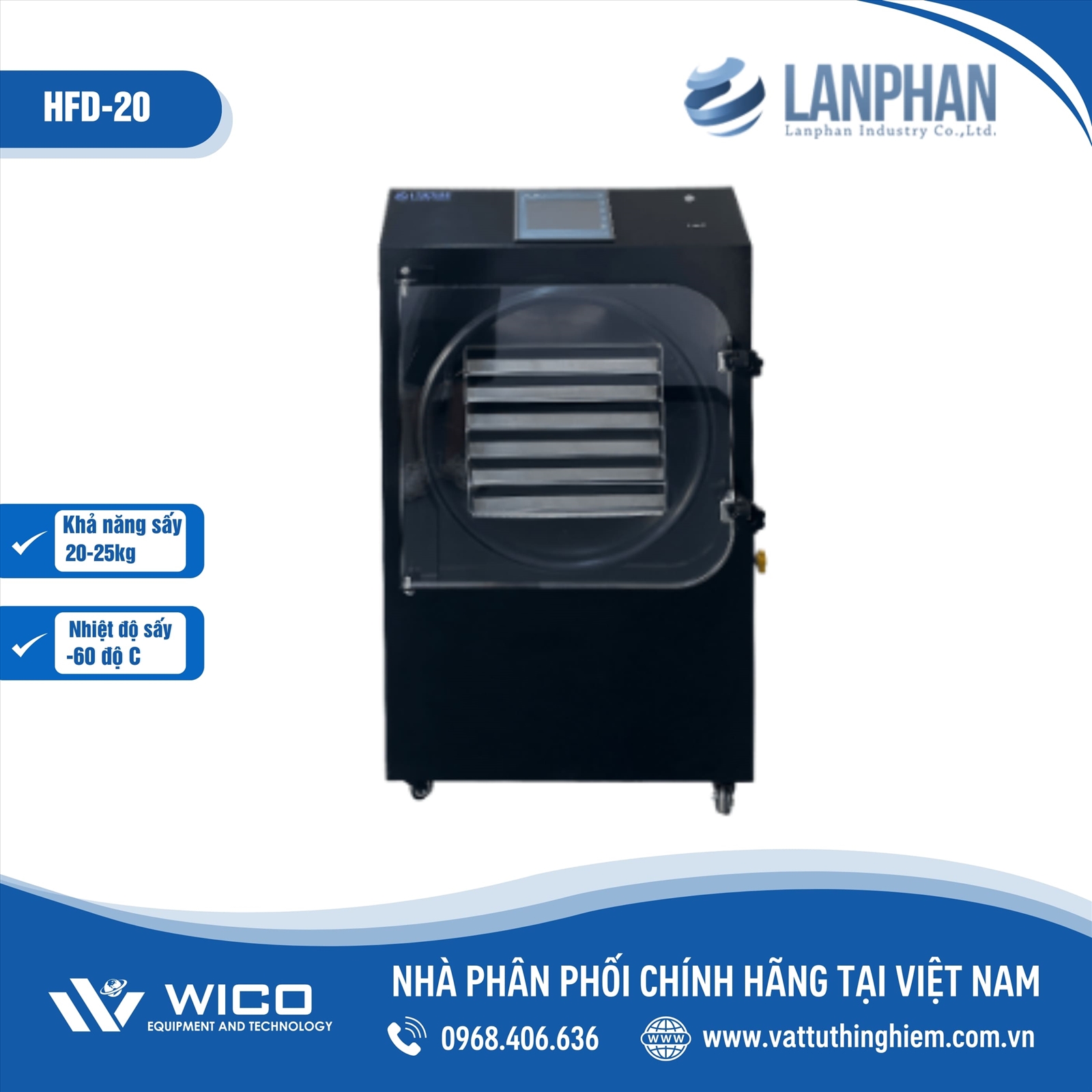 Máy Sấy Thăng Hoa Lanphan Trung Quốc HFD-20