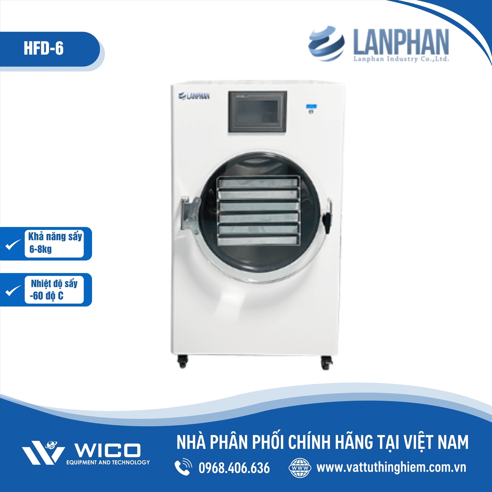 Máy Sấy Thăng Hoa Lanphan Trung Quốc HFD-6