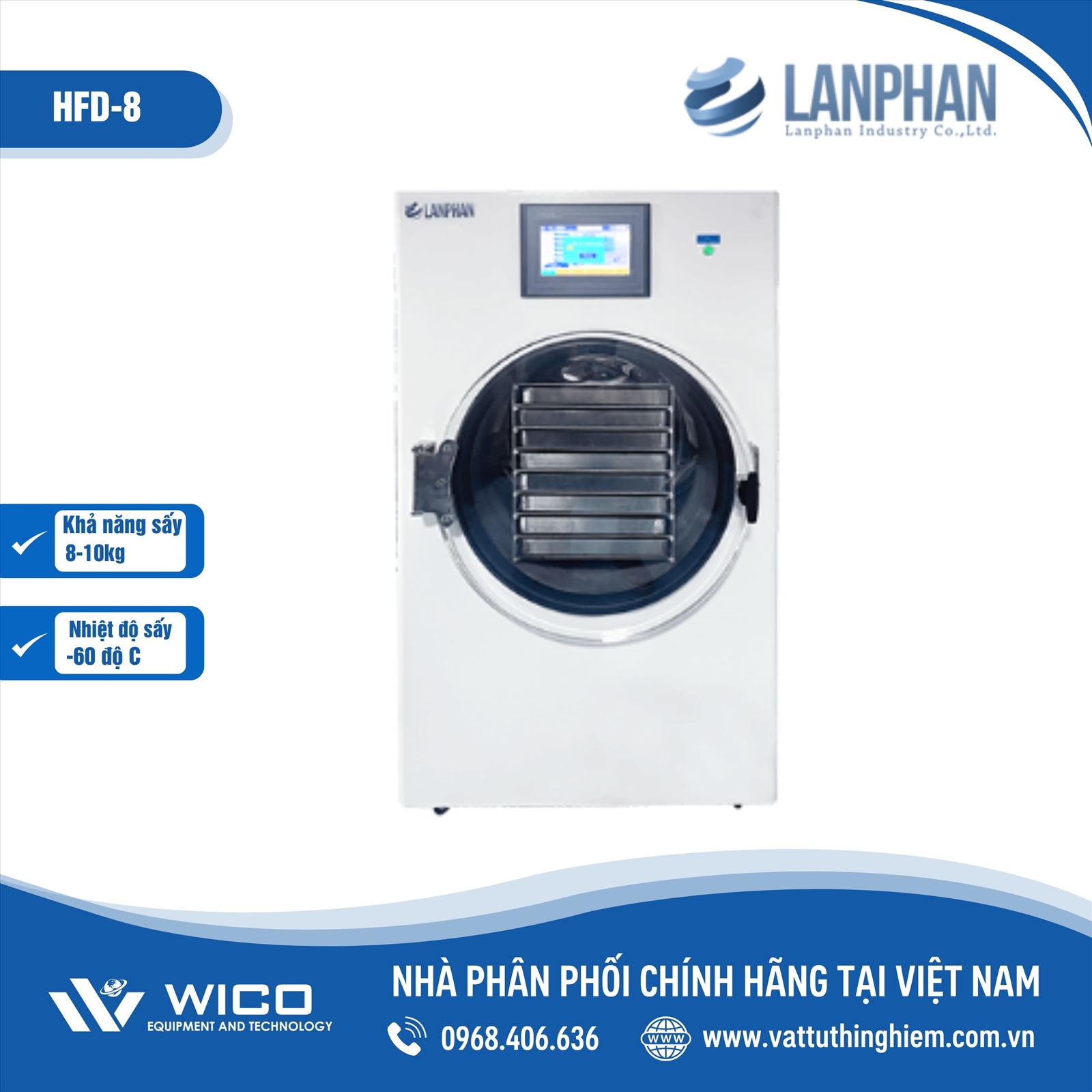 Máy Sấy Thăng Hoa Lanphan Trung Quốc HFD-8