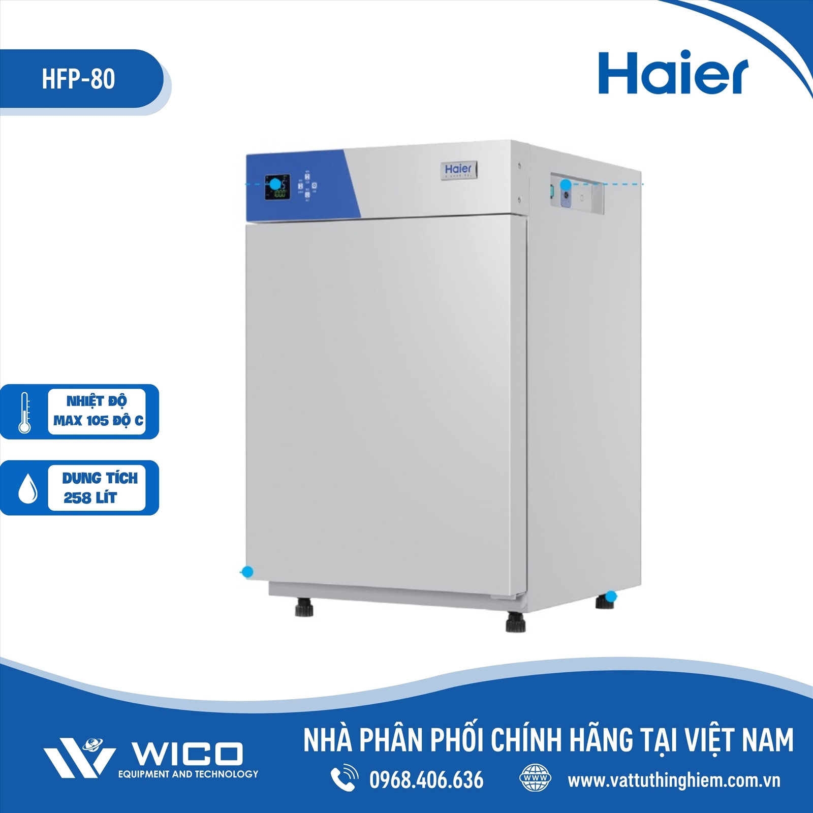 Tủ ấm đối lưu cưỡng bức Haier HFP-80
