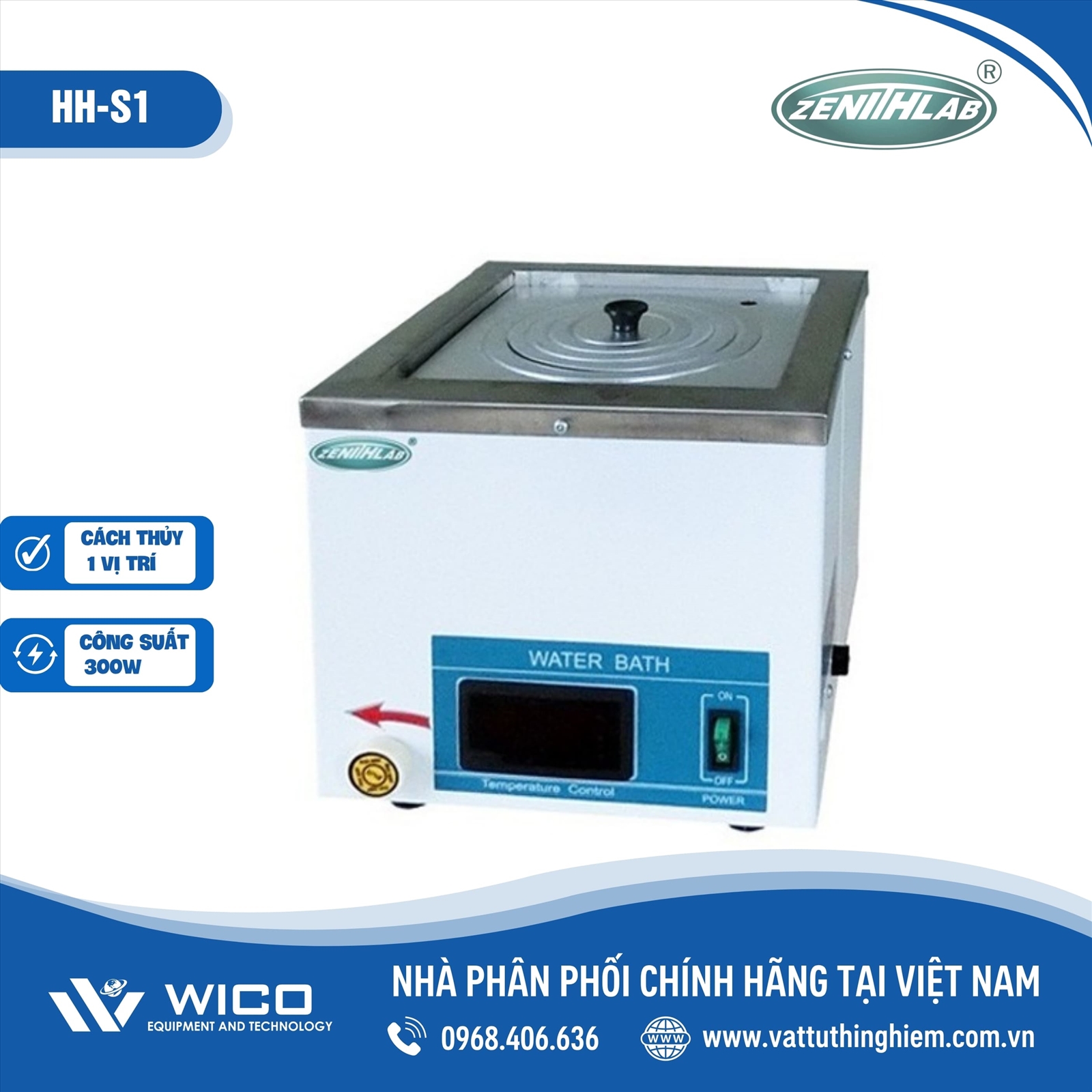 Bể cách thủy 1 vị trí Zenith Lab HH-S1