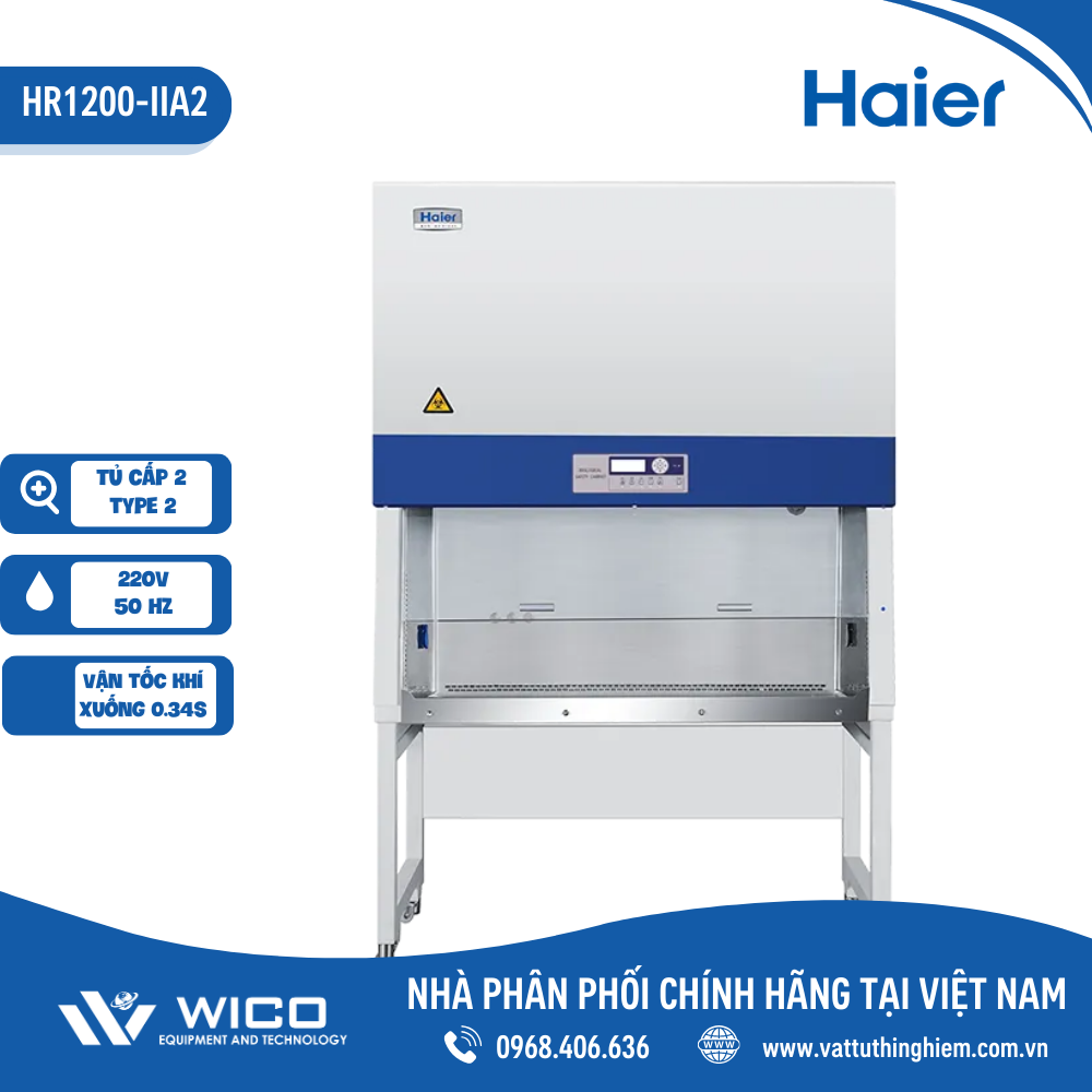 Tủ an toàn sinh học cấp 2 Haier HR1200-IIA2