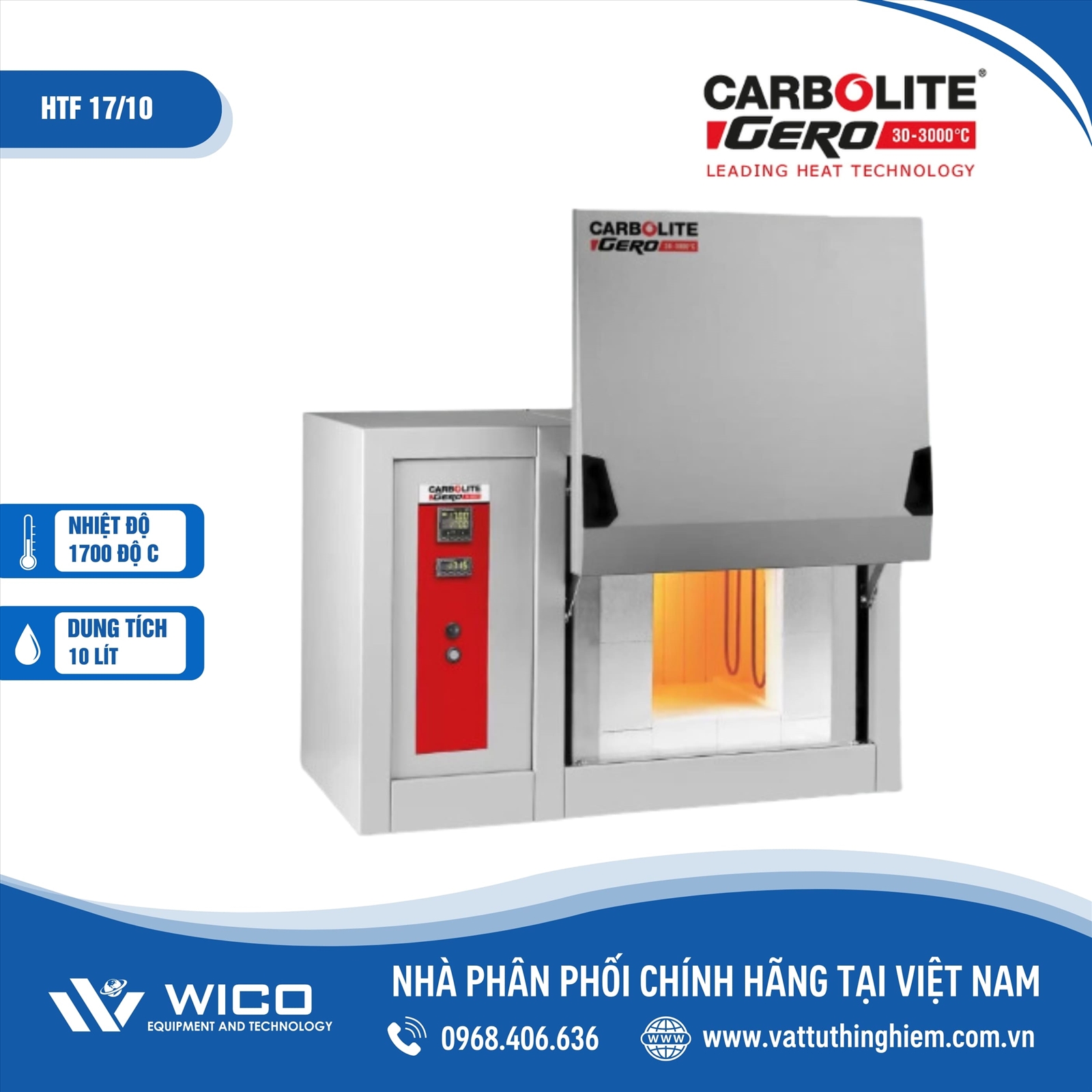 LÒ NUNG CARBOLITE NHIỆT ĐỘ CAO HTF 17/10