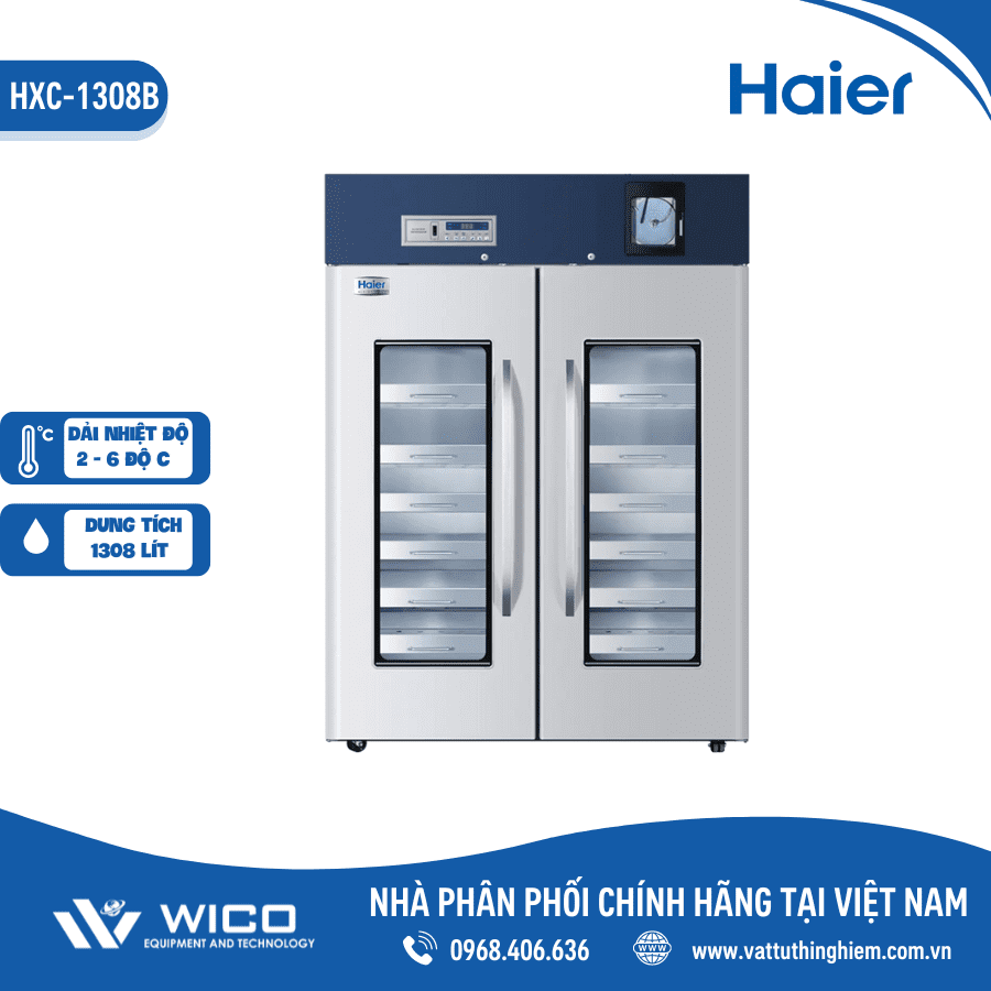 Tủ trữ máu chuyên dụng Haier 1308 lít HXC-1308B | 1308 Lít