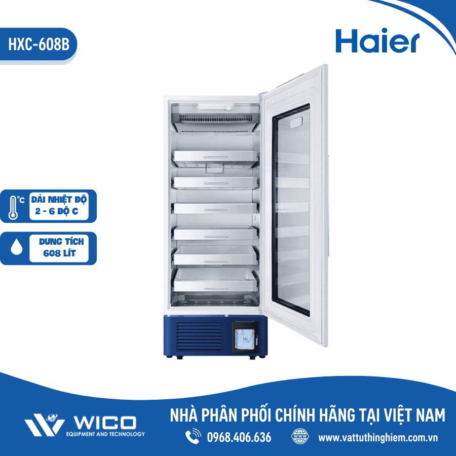 Tủ trữ máu chuyên dụng Haier 608 lít HXC-608B | 608 Lít