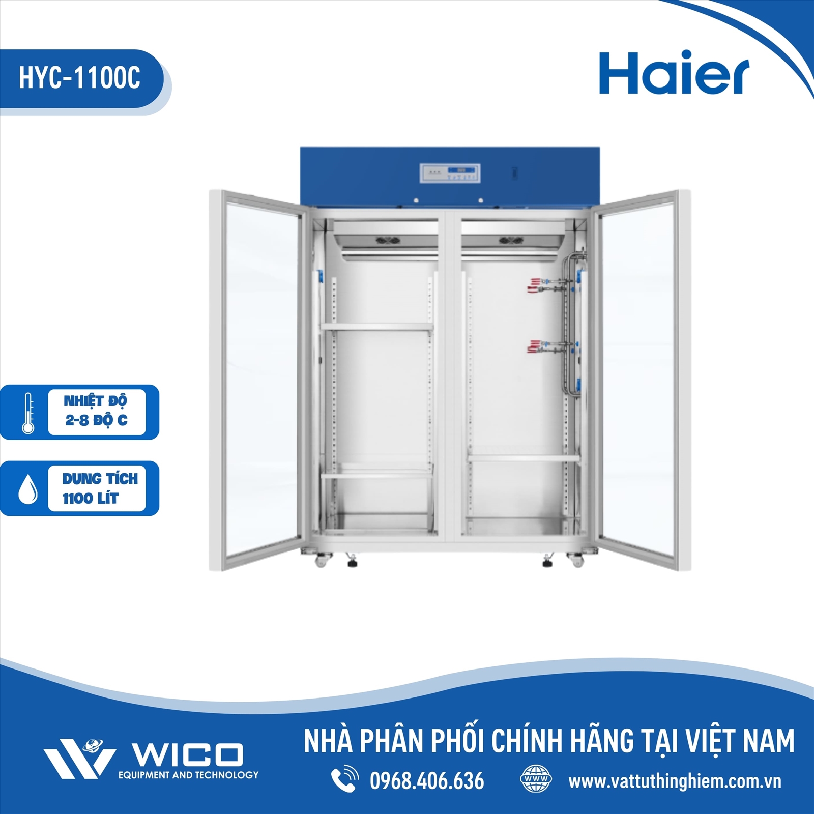 Tủ lạnh sắc ký 2-8 độ Haier HYC-1100C | 1100 lít